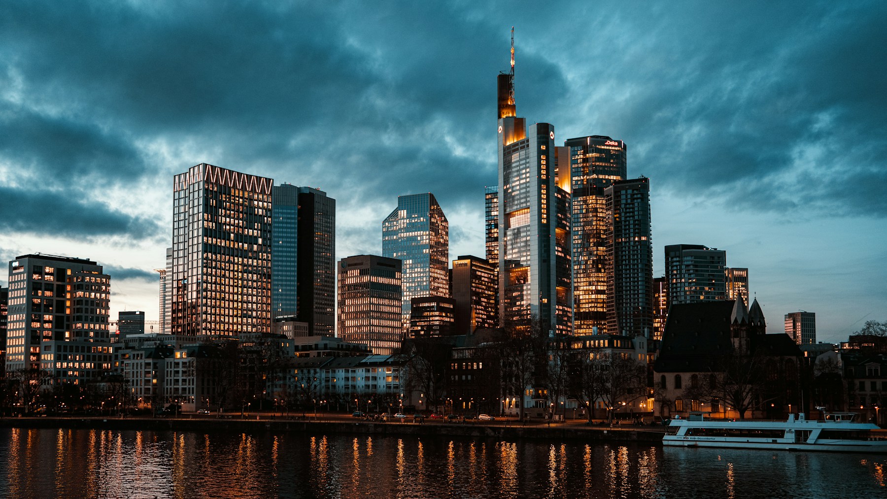Frankfurter Skyline am Main
